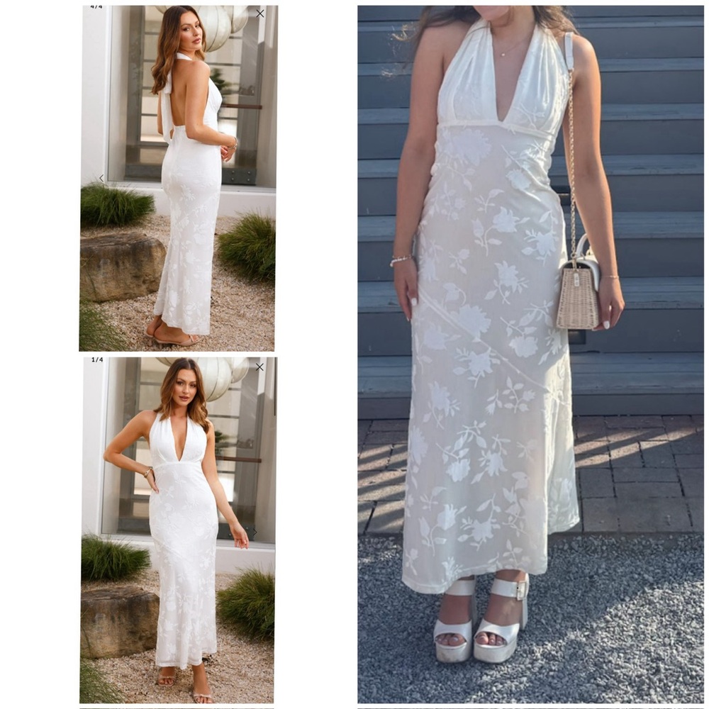 Hello Molly Voice My Style Maxi Dress White | Bridal